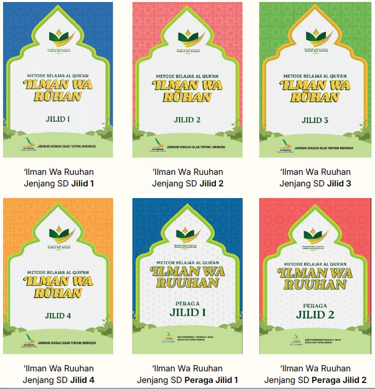 Buku Jilid Metode Baca Qur’an Ilman Wa Ruuhan Jenjang SD 
