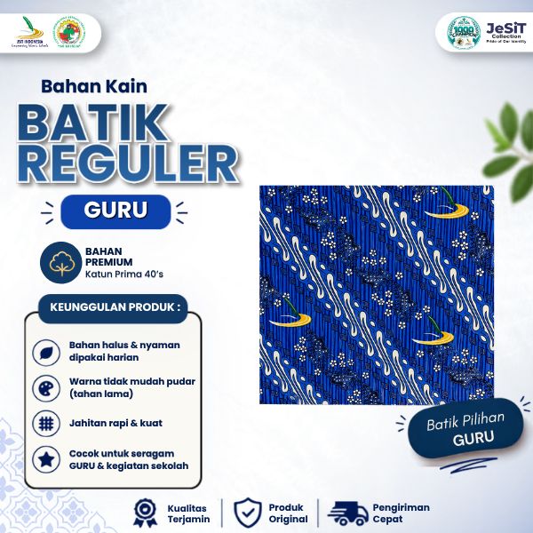 Bahan Kain Batik Reguler Guru