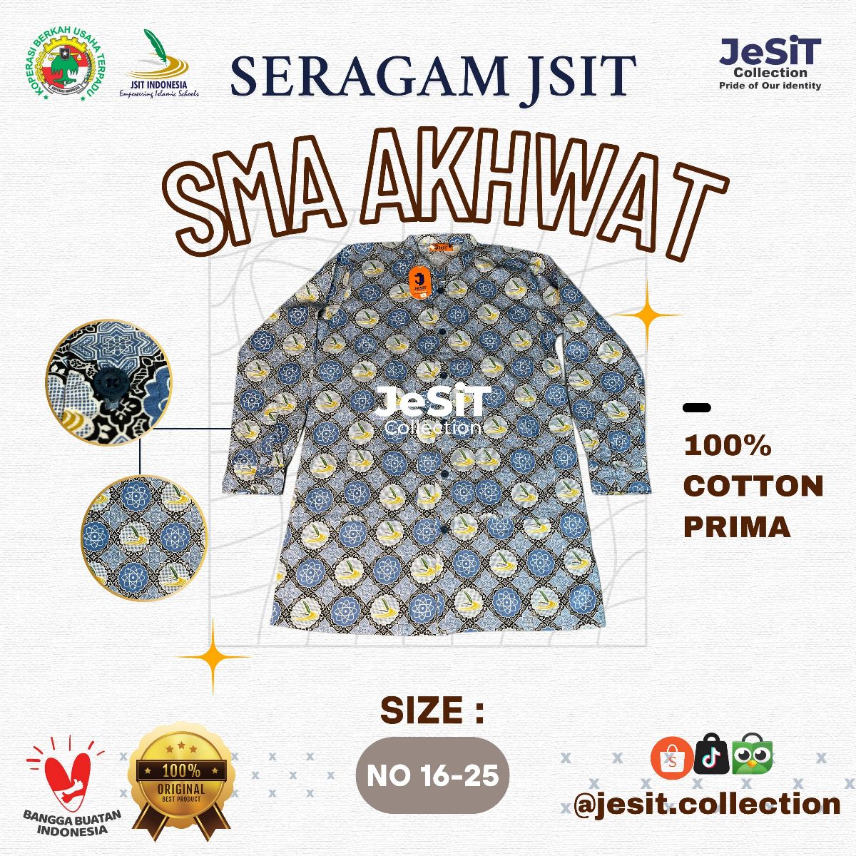 Baju Batik SMA Akhwat Tunik