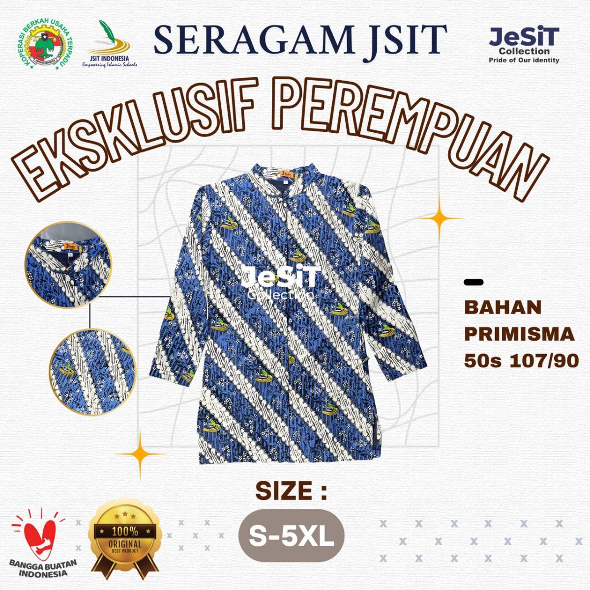 Baju Batik Eksklusif Guru Akhwat Tunik