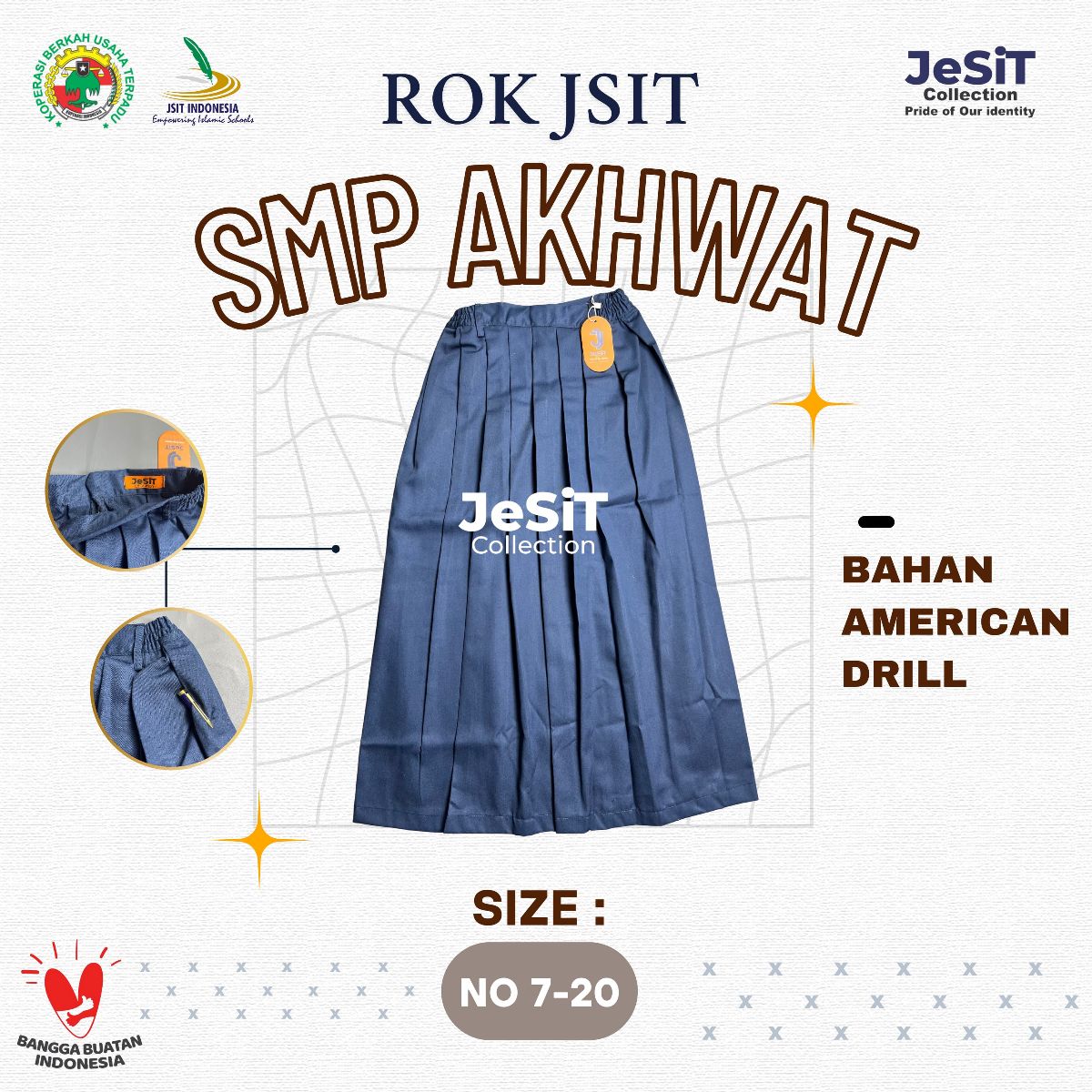 Rok SMP Warna Biru