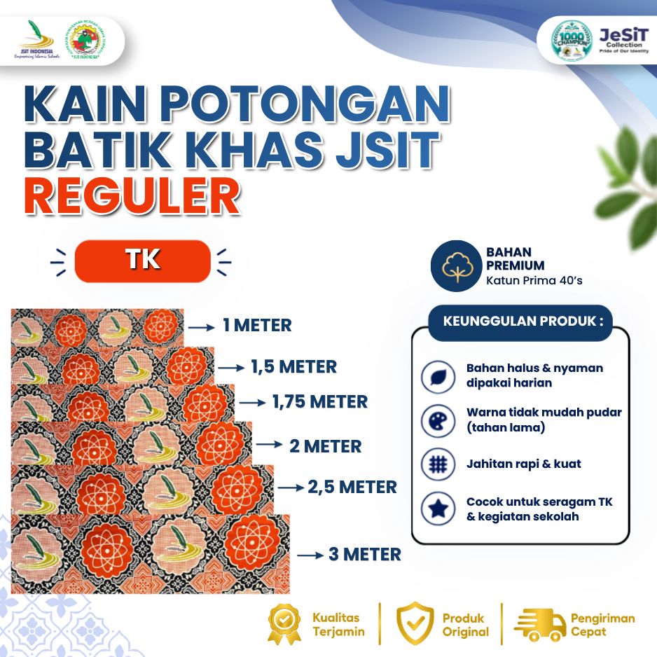 Bahan Kain Batik Potongan Regular TK