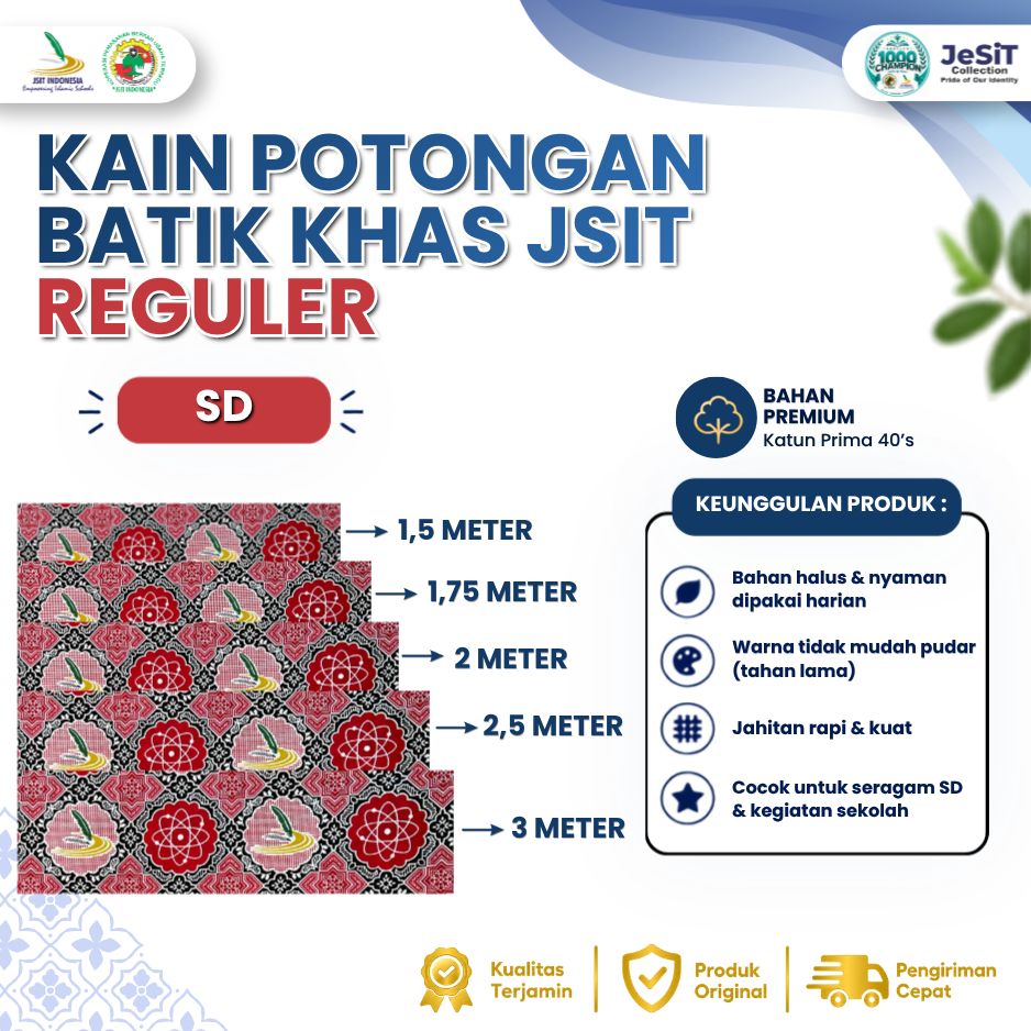 Bahan Kain Batik Potongan Regular SD