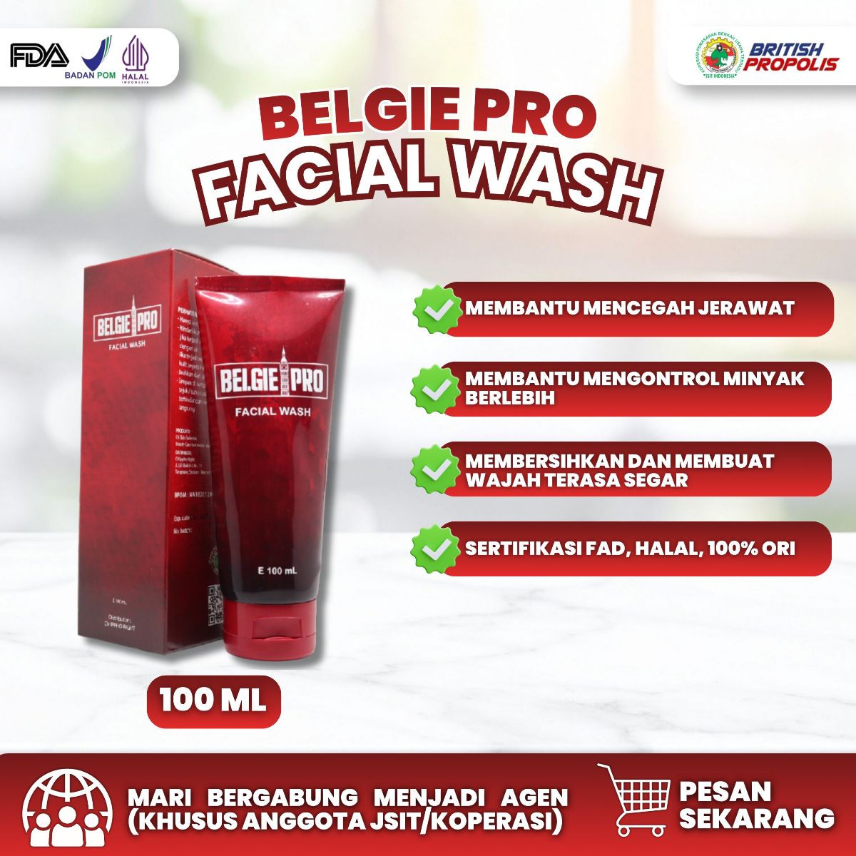 Belgie Pro Facial Wash BP