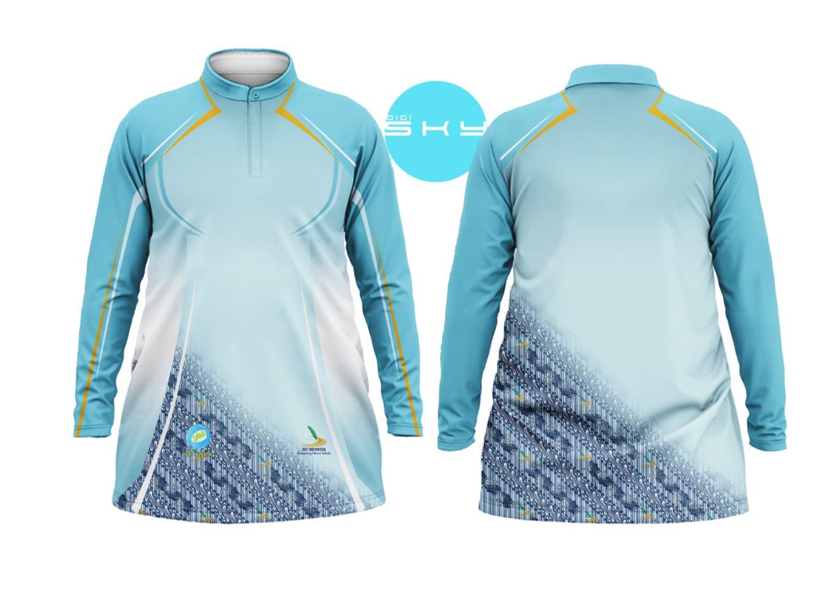 Kaos Olahraga Jersey Guru Akhwat Custom Resleting + Logo