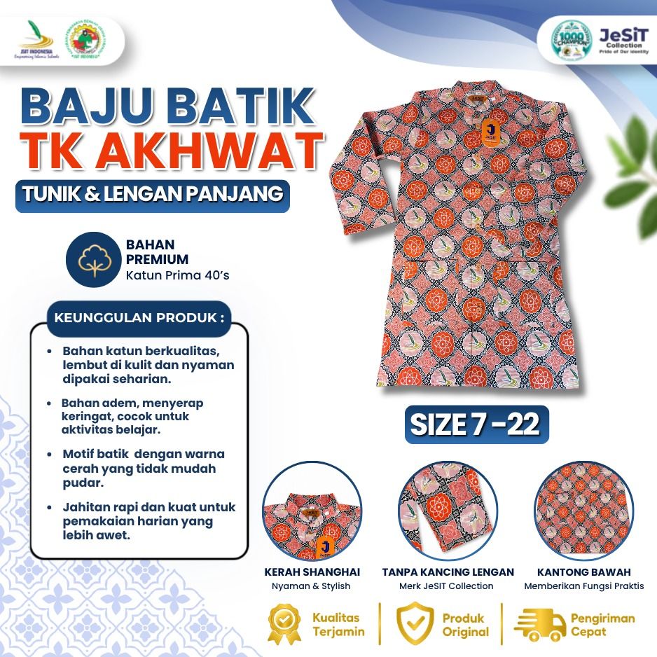 Baju Batik TK Akhwat Tunik